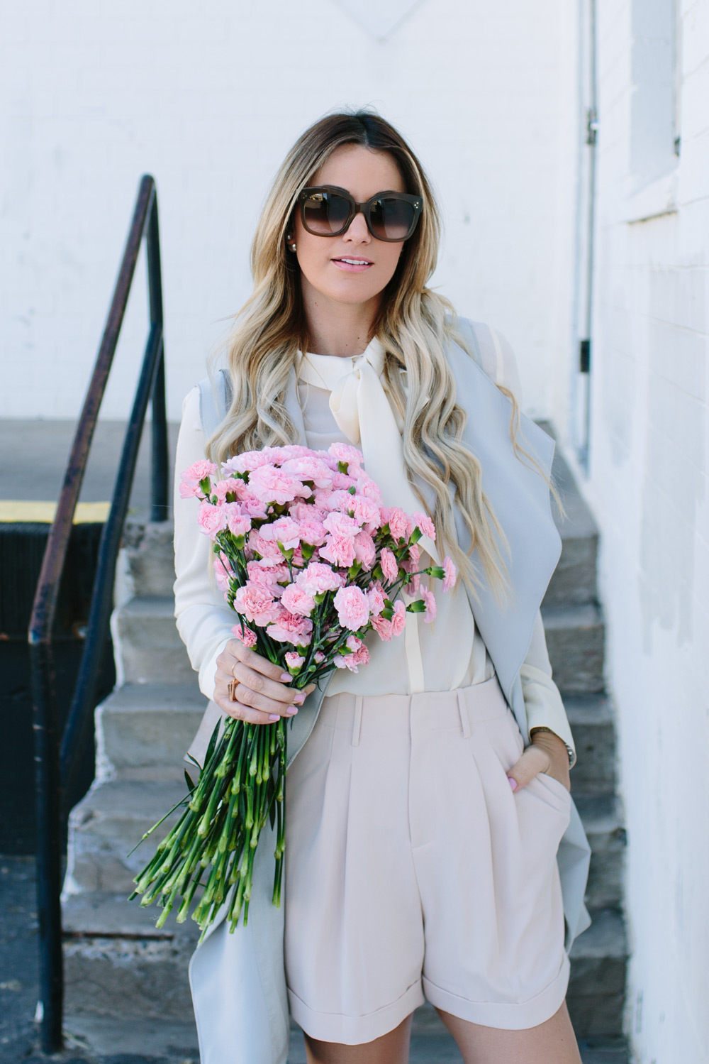 pink carnations valentines day outfit inspiration fashion blog