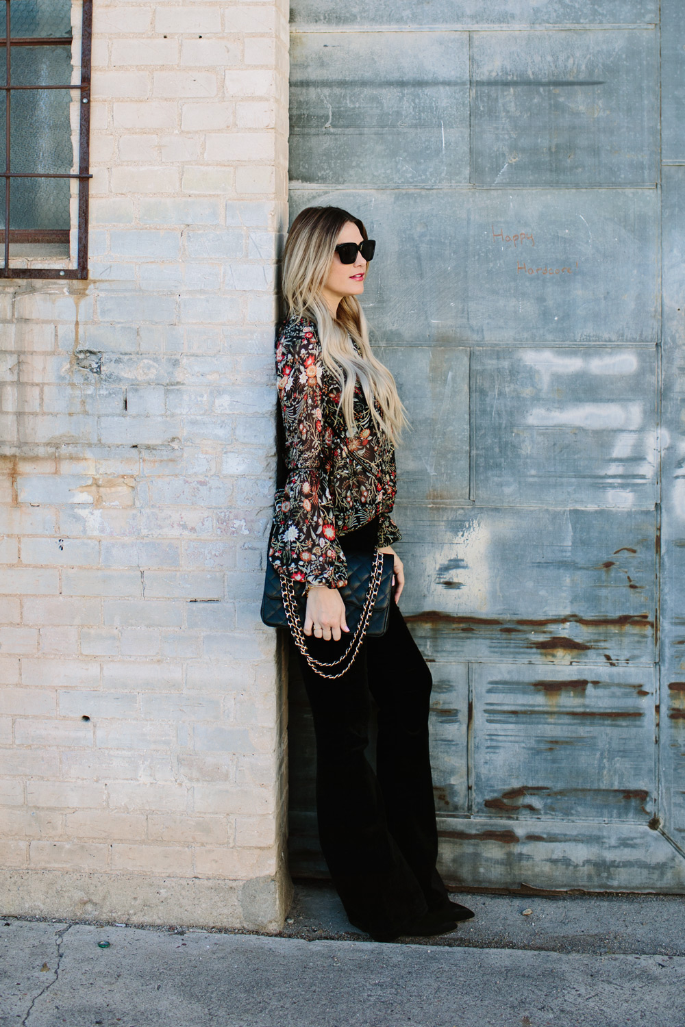 Spanish-Inspired-Outfit-Velvet-Flared-Pants - Dash of Darling