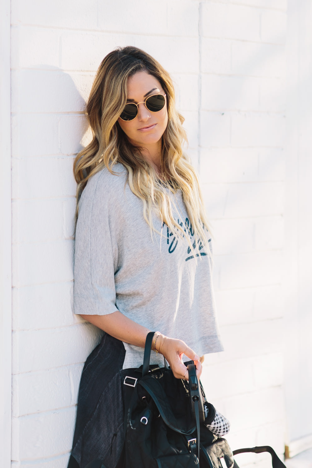 Dash of Darling styles Lucy Activewear for running errands in a casual athleisure outfit.
