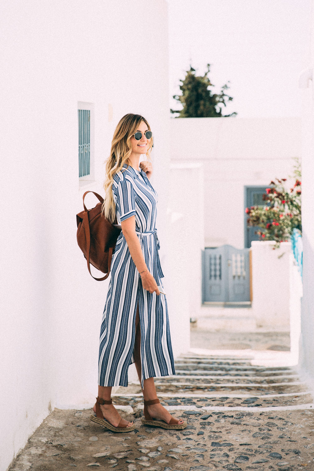 Caitlin Lindquist of the fashion and travel blog, Dash of Darling, shares her adventures in Pyrgos, Santorini Greece with Royal Caribbean Cruises in September.