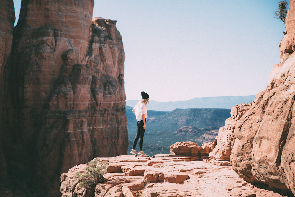 dash of darling shares her adventures hiking cathedral rock in sedona, arizona
