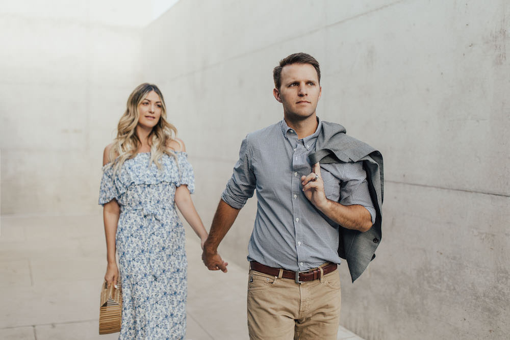 Caitlin Lindquist of the Arizona fashion blog Dash of Darling and her husband Ben share couples date night outfits and how to keep the spark alive.