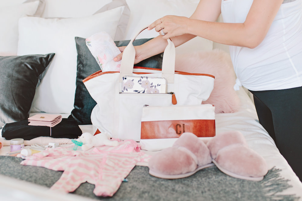 What to pack in your hospital bag for labor and delivery for mama and baby by Dash of Darling