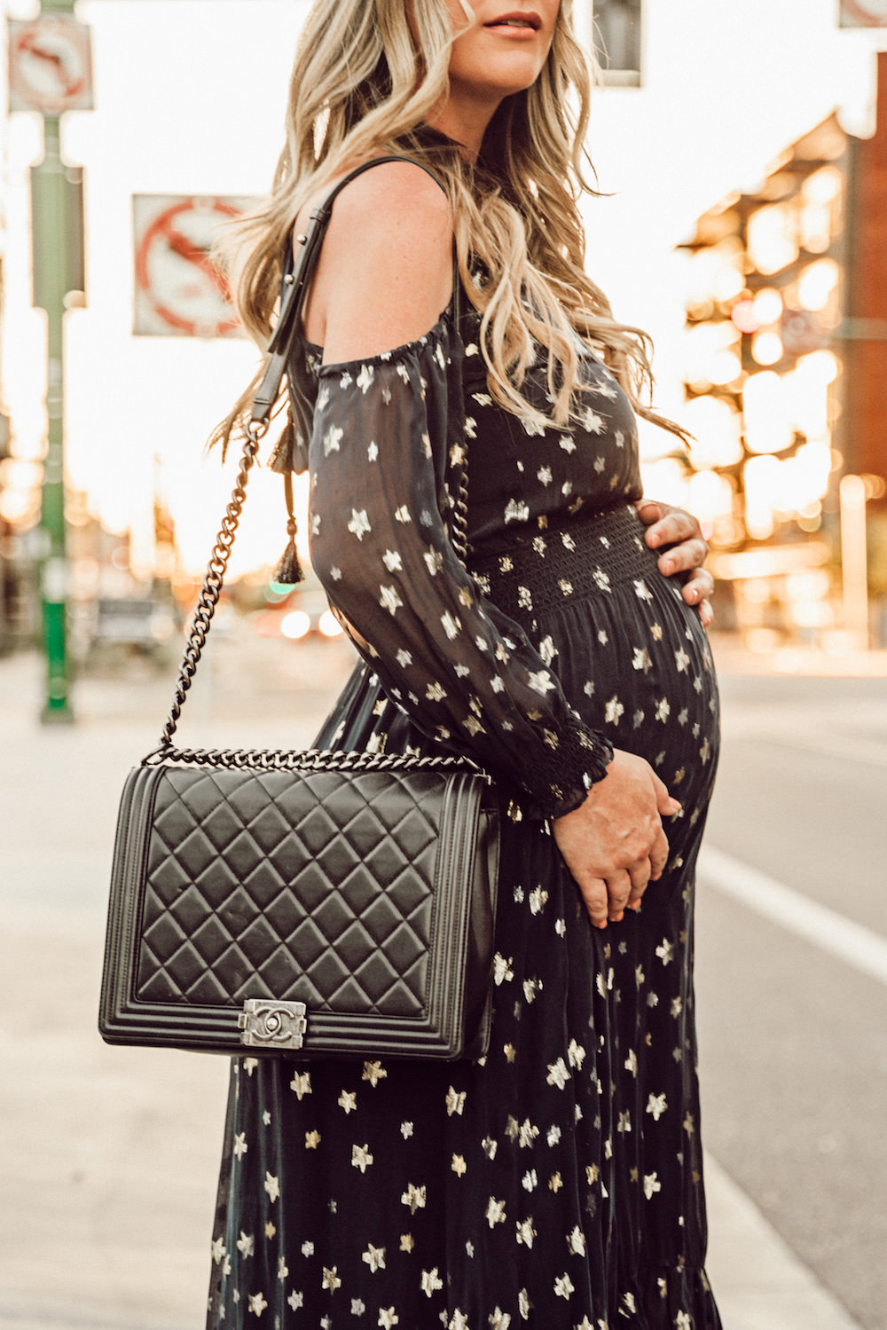 Dash of Darling | Star Dress Outfit and Maternity Style