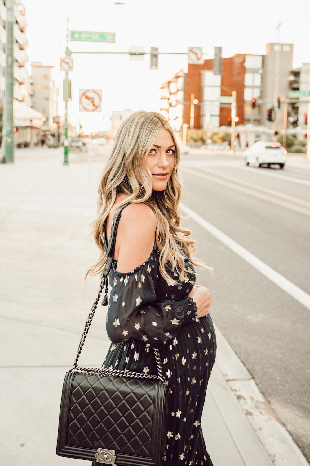 Dash of Darling | Star Dress Outfit and Maternity Style