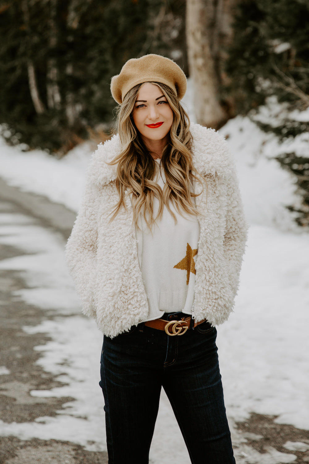 Dash of Darling | Fluffy Coat Winter Outfit