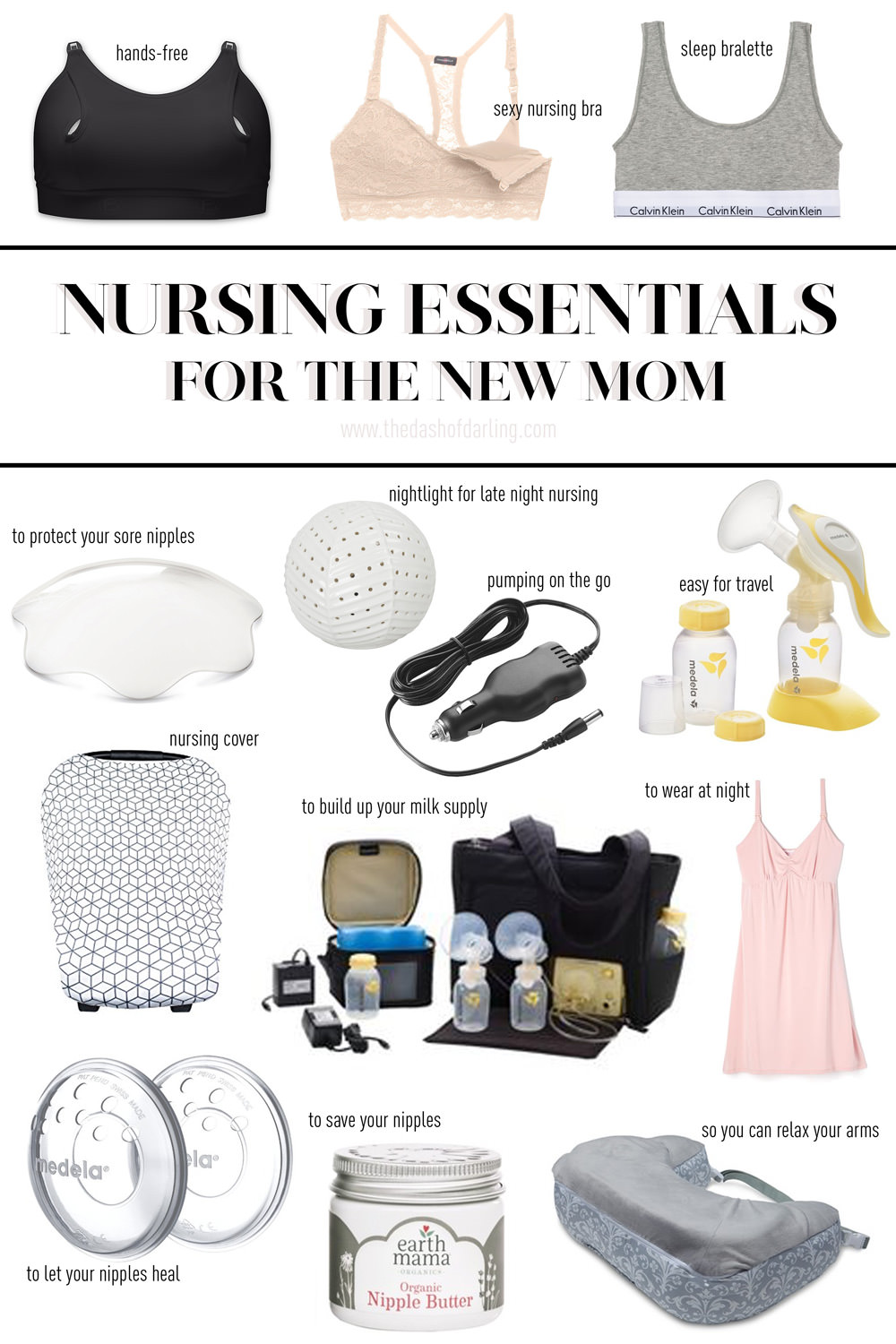 Dash of Darling  Breastfeeding Essentials for the New Mom