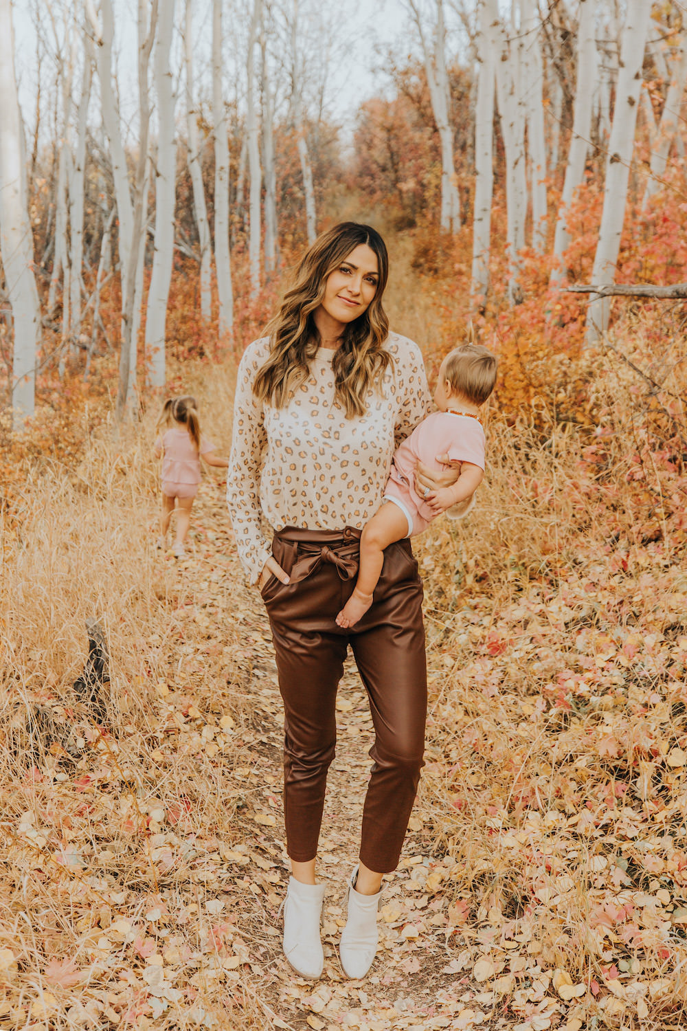Dash of Darling | Fall Brown Leather Pants